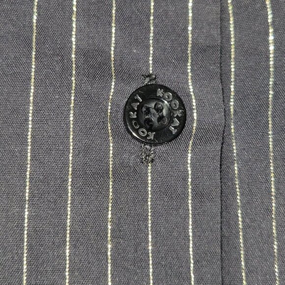 Vintage KOOKAI Womens Long Sleeve Metallic Stripe button up, size S - Picture 5 of 5